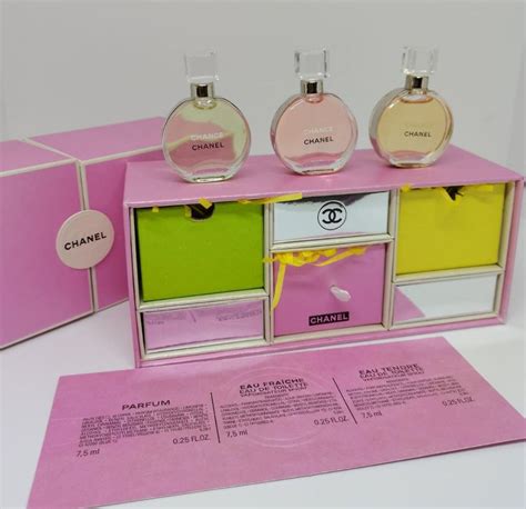 miniature chanel chance|chanel chance mini perfume set.